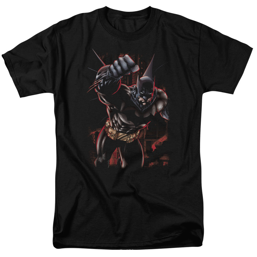 Batman - Crimson Knight - Short Sleeve Adult 18/1 - Black T-shirt