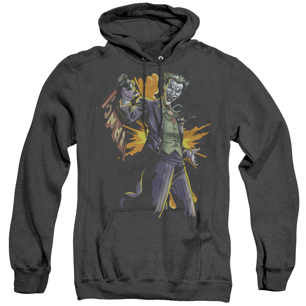 Batman - Joker Bang - Adult Heather Hoodie - Black