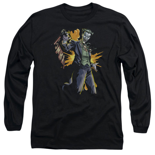 Batman - Joker Bang - Long Sleeve Adult 18/1 - Black T-shirt