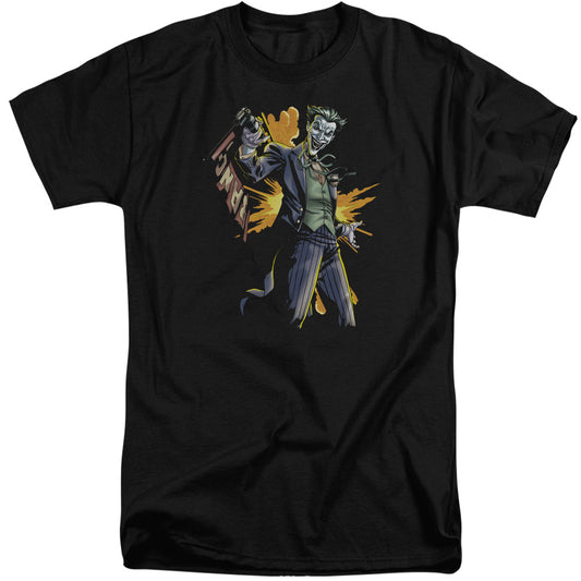 Batman - Joker Bang - Short Sleeve Adult Tall - Black T-shirt