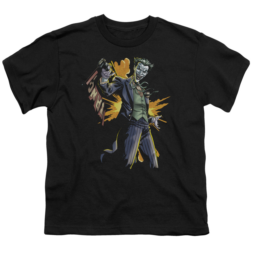 Batman - Joker Bang - Short Sleeve Youth 18/1 - Black T-shirt