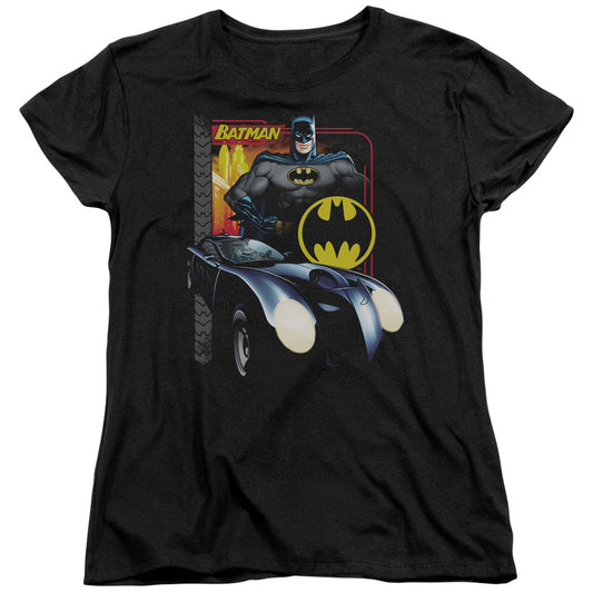 BATMAN BAT RACING - S/S WOMENS TEE - BLACK T-Shirt