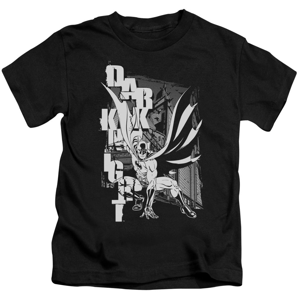 BATMAN VERTICAL LETTERS - S/S JUVENILE 18/1 - BLACK - T-Shirt