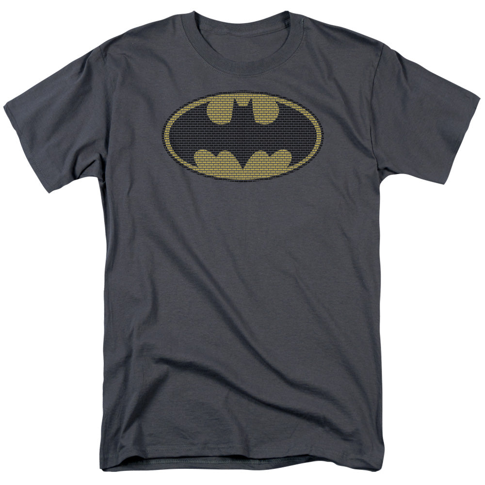 Batman - Little Logos - Short Sleeve Adult 18/1 - Charcoal T-shirt