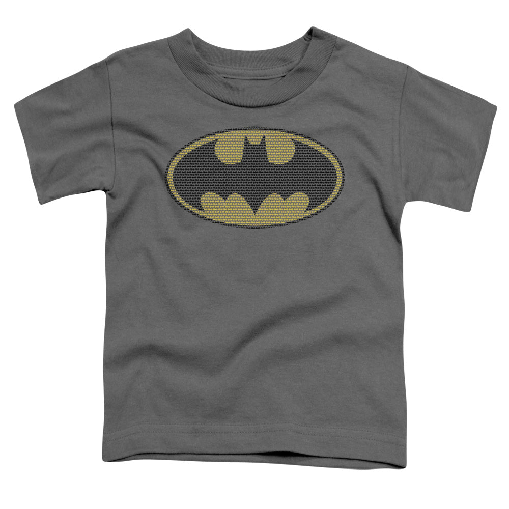 Batman - Little Logos - Short Sleeve Toddler Tee - Charcoal T-shirt