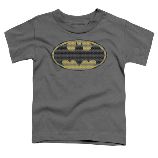 Batman - Little Logos - Short Sleeve Toddler Tee - Charcoal T-shirt
