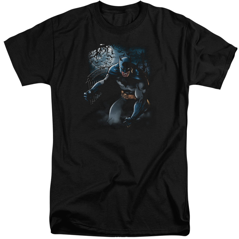 Batman - Light Of The Moon - Short Sleeve Adult Tall - Black T-shirt