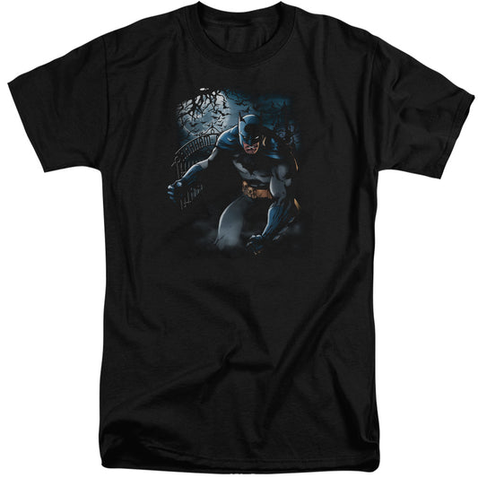 Batman - Light Of The Moon - Short Sleeve Adult Tall - Black T-shirt