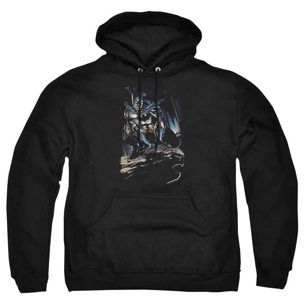 Batman - Perched - Adult Pull-over Hoodie - Black