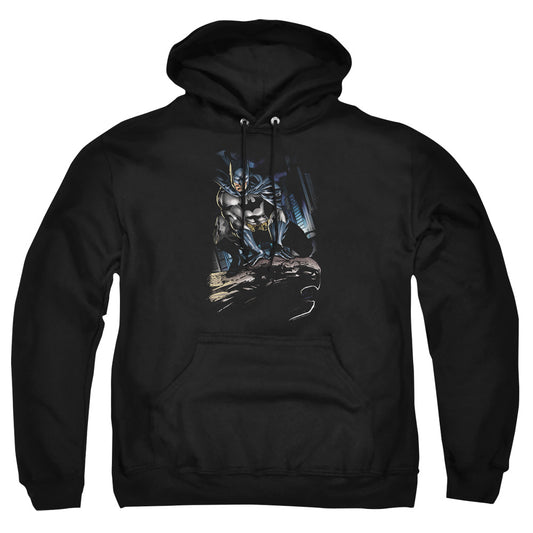 Batman - Perched - Adult Pull-over Hoodie - Black