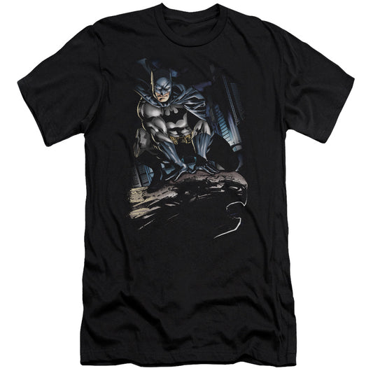 Batman - Perched-premuim Canvas Adult Slim Fit 30/1 - Black