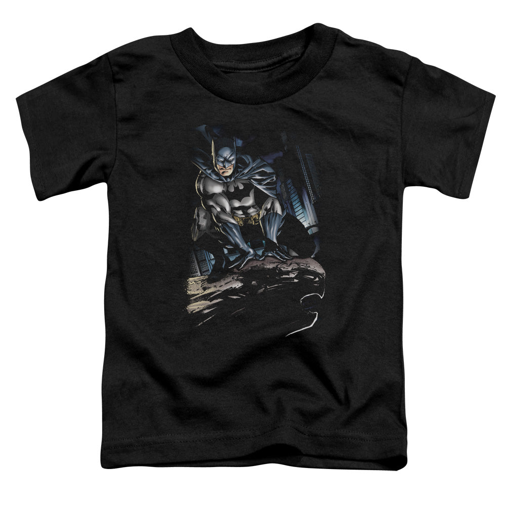 Batman - Perched - Short Sleeve Toddler Tee - Black T-shirt