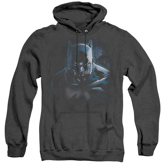 Batman - Dont Mess With The Bat - Adult Heather Hoodie - Black