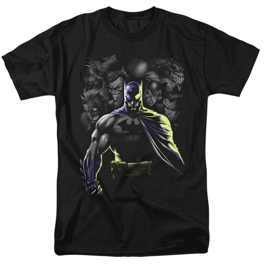 Batman - Villains Unleashed - Short Sleeve Adult 18/1 - Black T-shirt