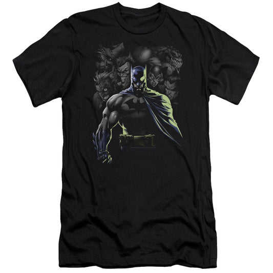 Batman - Villains Unleashed-premuim Canvas Adult Slim Fit 30/1 - Black
