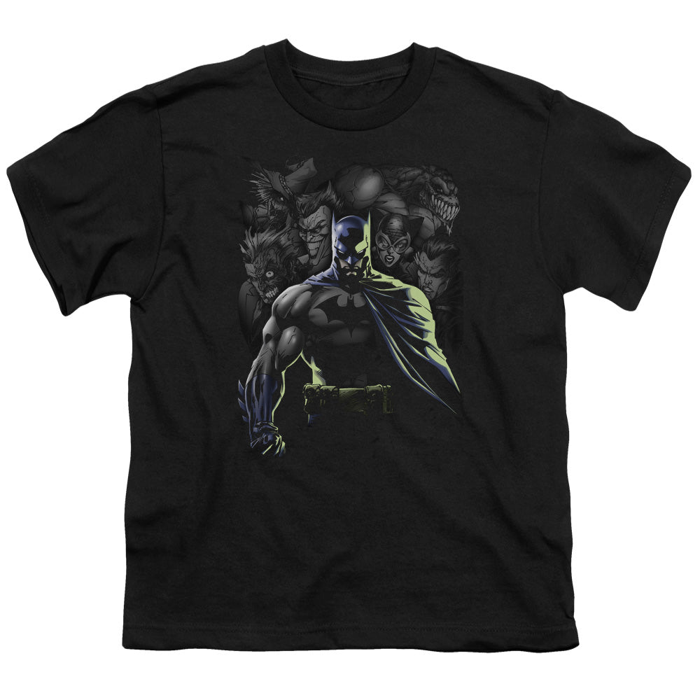 Batman - Villains Unleashed - Short Sleeve Youth 18/1 - Black T-shirt