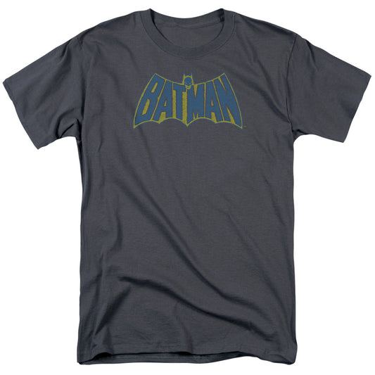 Batman - Sketch Logo - Short Sleeve Adult 18/1 - Charcoal T-shirt