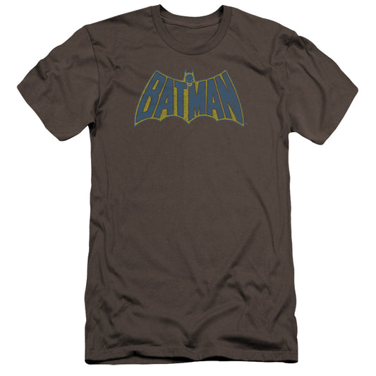 Batman - Sketch Logo-premuim Canvas Adult Slim Fit 30/1 - Charcoal