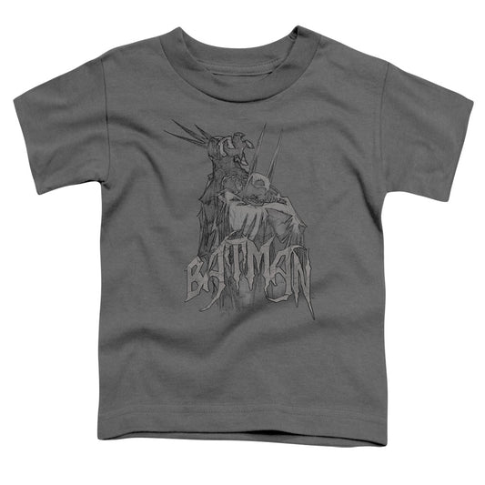 Batman - Scary Right Hand - Short Sleeve Toddler Tee - Charcoal T-shirt