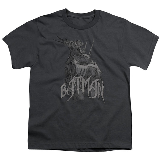Batman - Scary Right Hand - Short Sleeve Youth 18/1 - Charcoal T-shirt