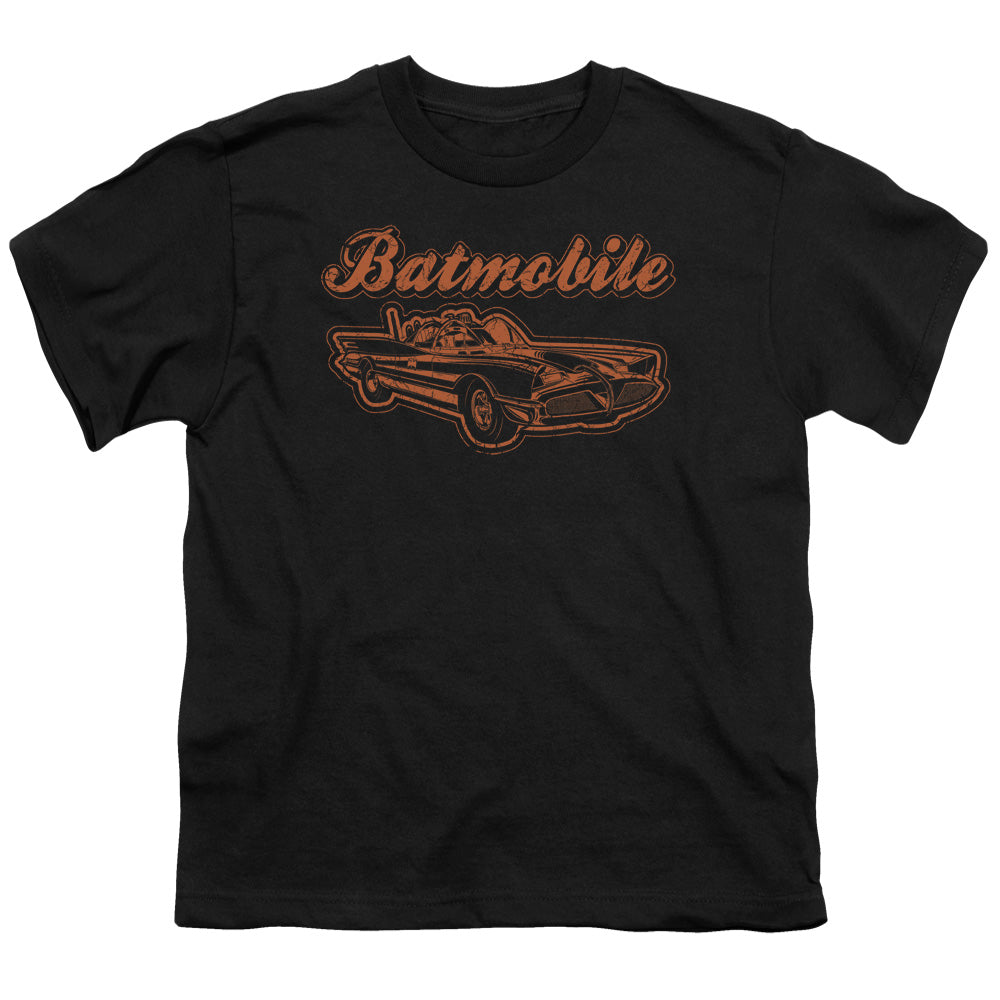 Batman - Batmobile - Short Sleeve Youth 18/1 - Black T-shirt