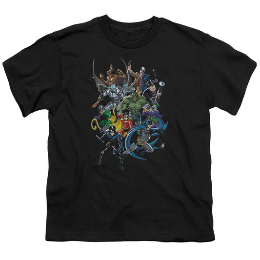 Batman - Saints And Psychos - Short Sleeve Youth 18/1 - Black T-shirt