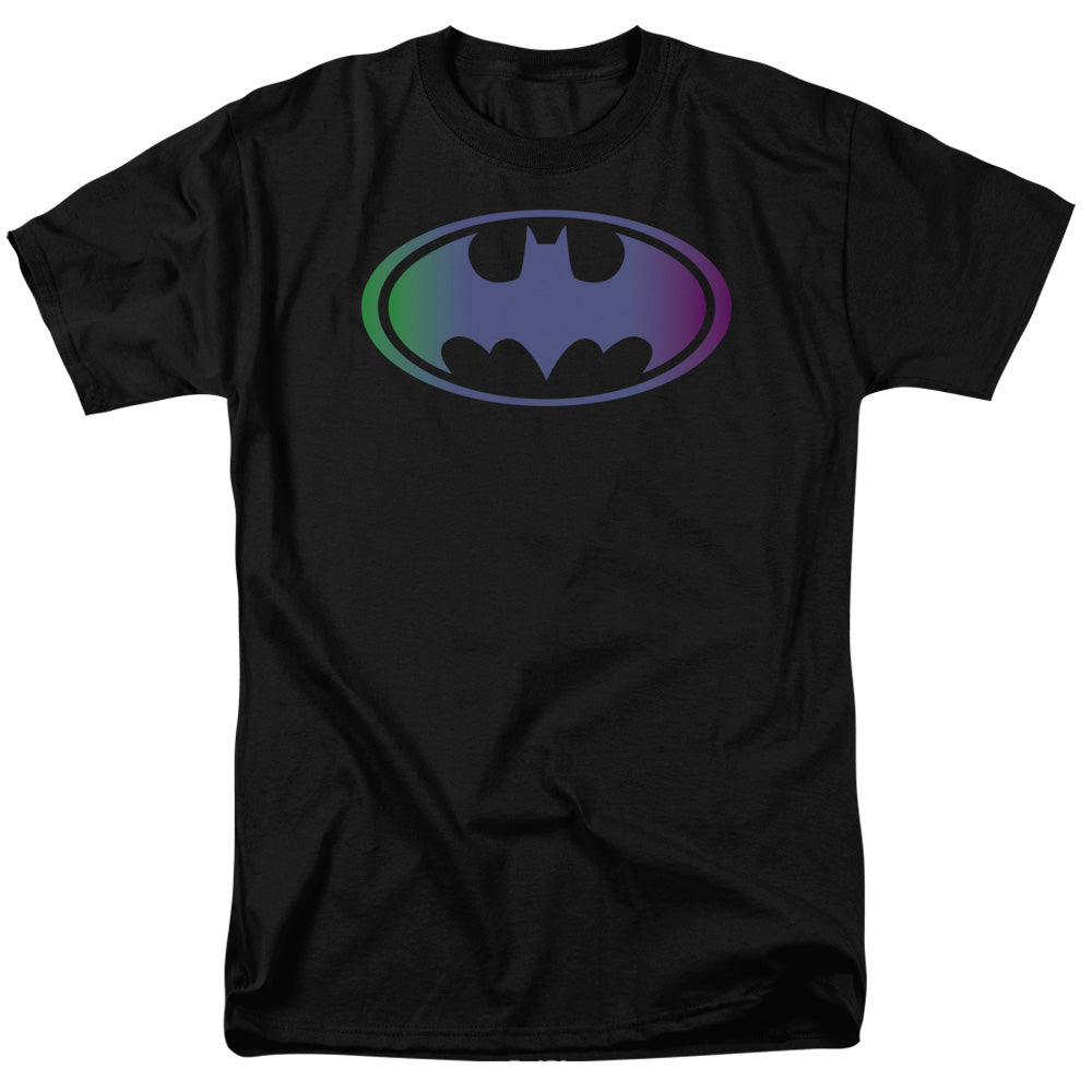 Batman - Gradient Bat Logo - Short Sleeve Adult 18/1 - Black T-shirt