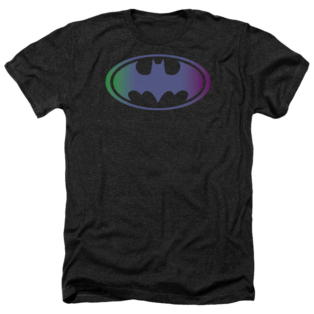 Batman - Gradient Bat Logo - Adult Heather-black