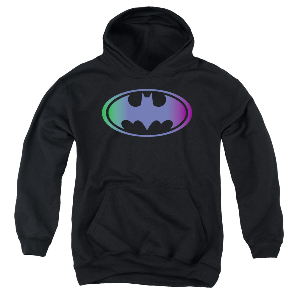 Batman - Gradient Bat Logo - Youth Pull-over Hoodie - Black
