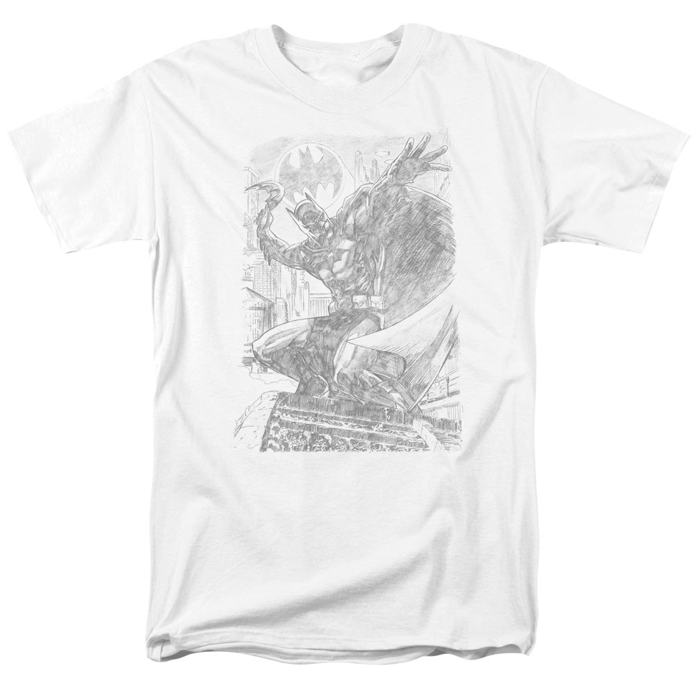 Batman - Pencil Batarang Throw - Short Sleeve Adult 18/1 - White T-shirt
