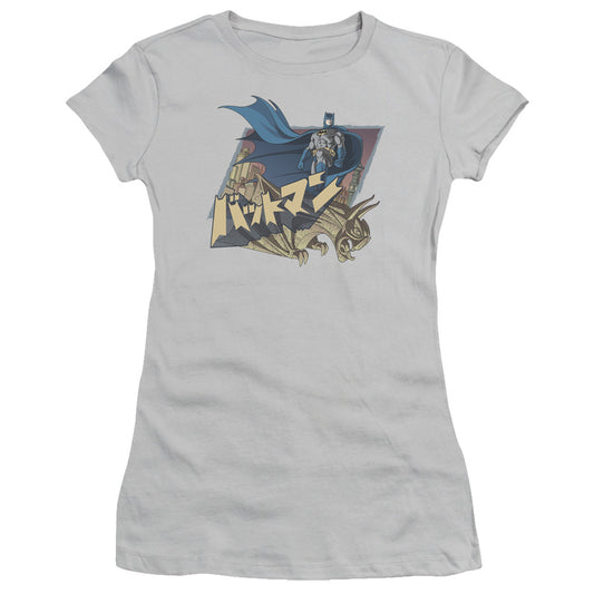 Batman - Japanese Knight - Short Sleeve Junior Sheer - Silver T-shirt