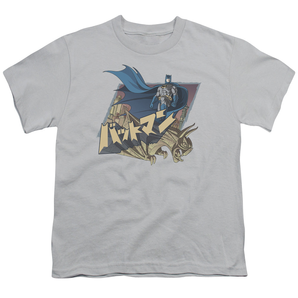 Batman - Japanese Knight - Short Sleeve Youth 18/1 - Silver T-shirt