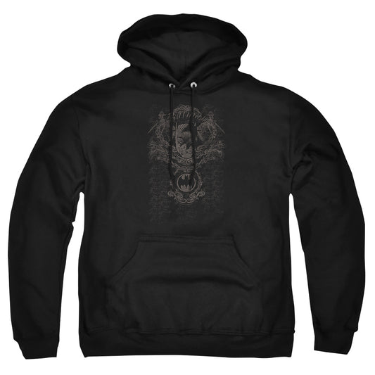 Batman - Dark Knight Heraldry - Adult Pull-over Hoodie - Black