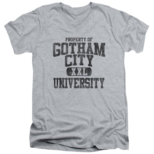Batman - Property Of Gcu - Short Sleeve Adult V-neck - Athletic Heather T-shirt