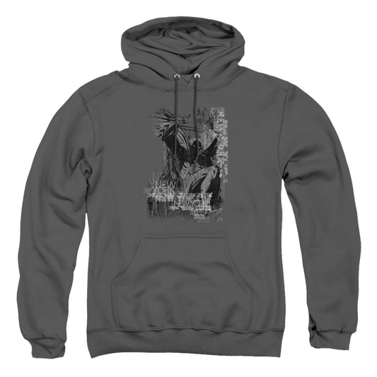 Batman - The Knight Life - Adult Pull-over Hoodie - Charcoal