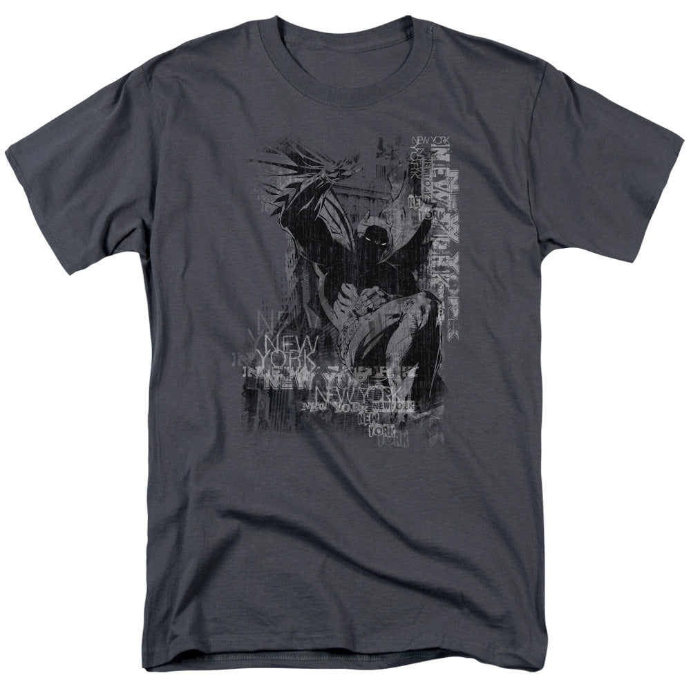 Batman - The Knight Life - Short Sleeve Adult 18/1 - Charcoal T-shirt