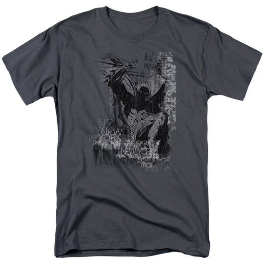 Batman - The Knight Life - Short Sleeve Adult 18/1 - Charcoal T-shirt
