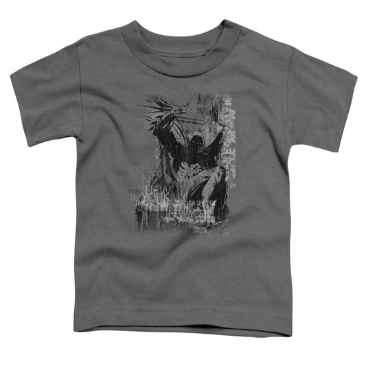 Batman - The Knight Life - Short Sleeve Toddler Tee - Charcoal T-shirt