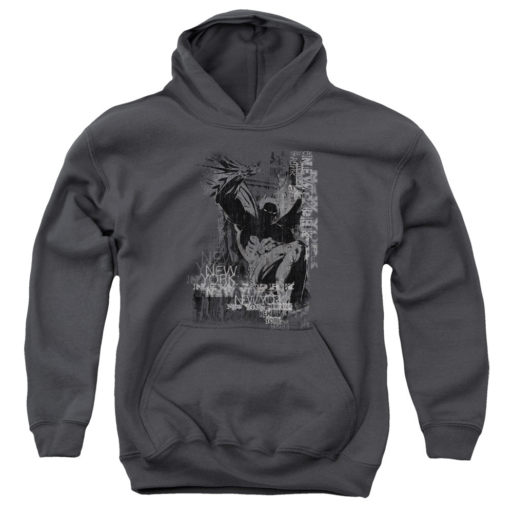 Batman - The Knight Life - Youth Pull-over Hoodie - Charcoal