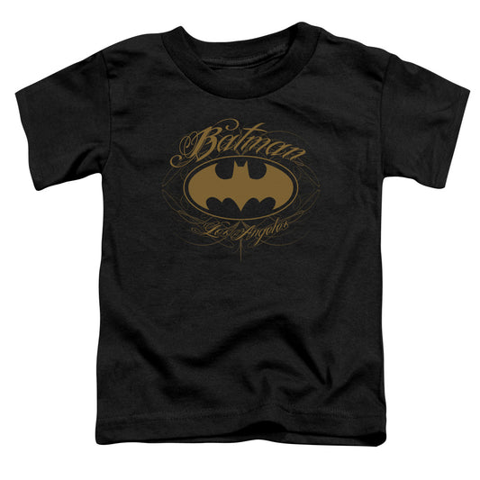 Batman - Batman La - Short Sleeve Toddler Tee - Black T-shirt