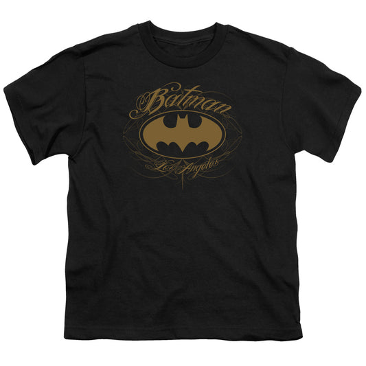 Batman - Batman La - Short Sleeve Youth 18/1 - Black T-shirt