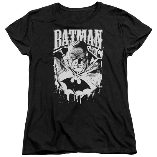 Batman - Bat Metal - Short Sleeve Womens Tee - Black T-shirt