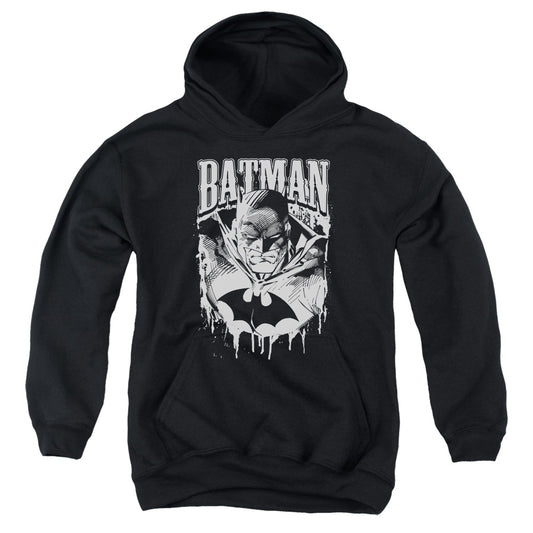 Batman - Bat Metal - Youth Pull-over Hoodie - Black