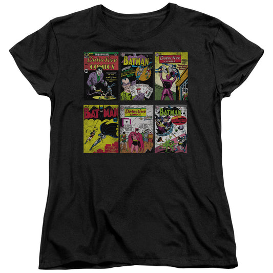 Batman - Bm Covers - Short Sleeve Womens Tee - Black T-shirt