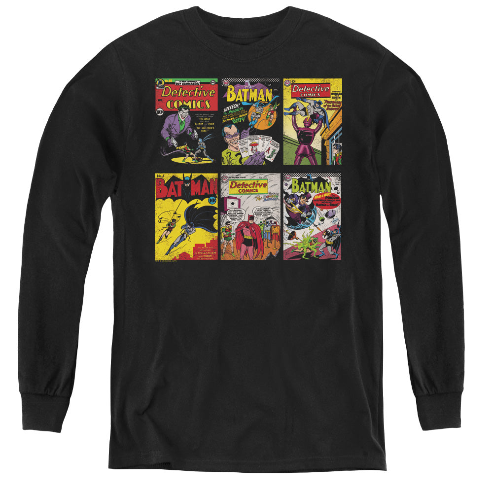Batman - Bm Covers - Youth Long Sleeve Tee - Black