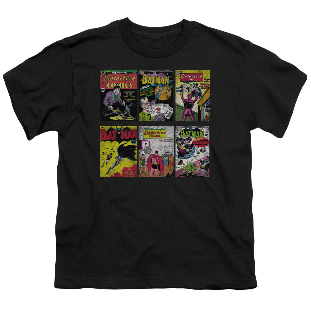 Batman - Bm Covers - Short Sleeve Youth 18/1 - Black T-shirt