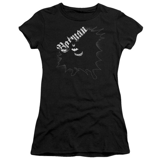 Batman - Darkness - Short Sleeve Junior Sheer - Black T-shirt