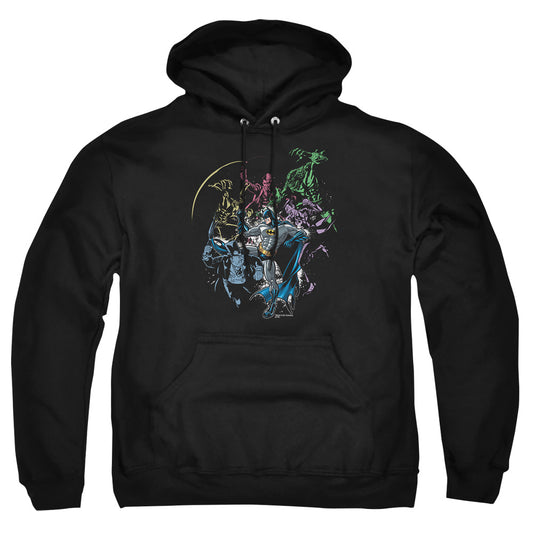 Batman - Surrounded - Adult Pull-over Hoodie - Black
