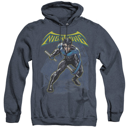 Batman - Nightwing - Adult Heather Hoodie - Navy