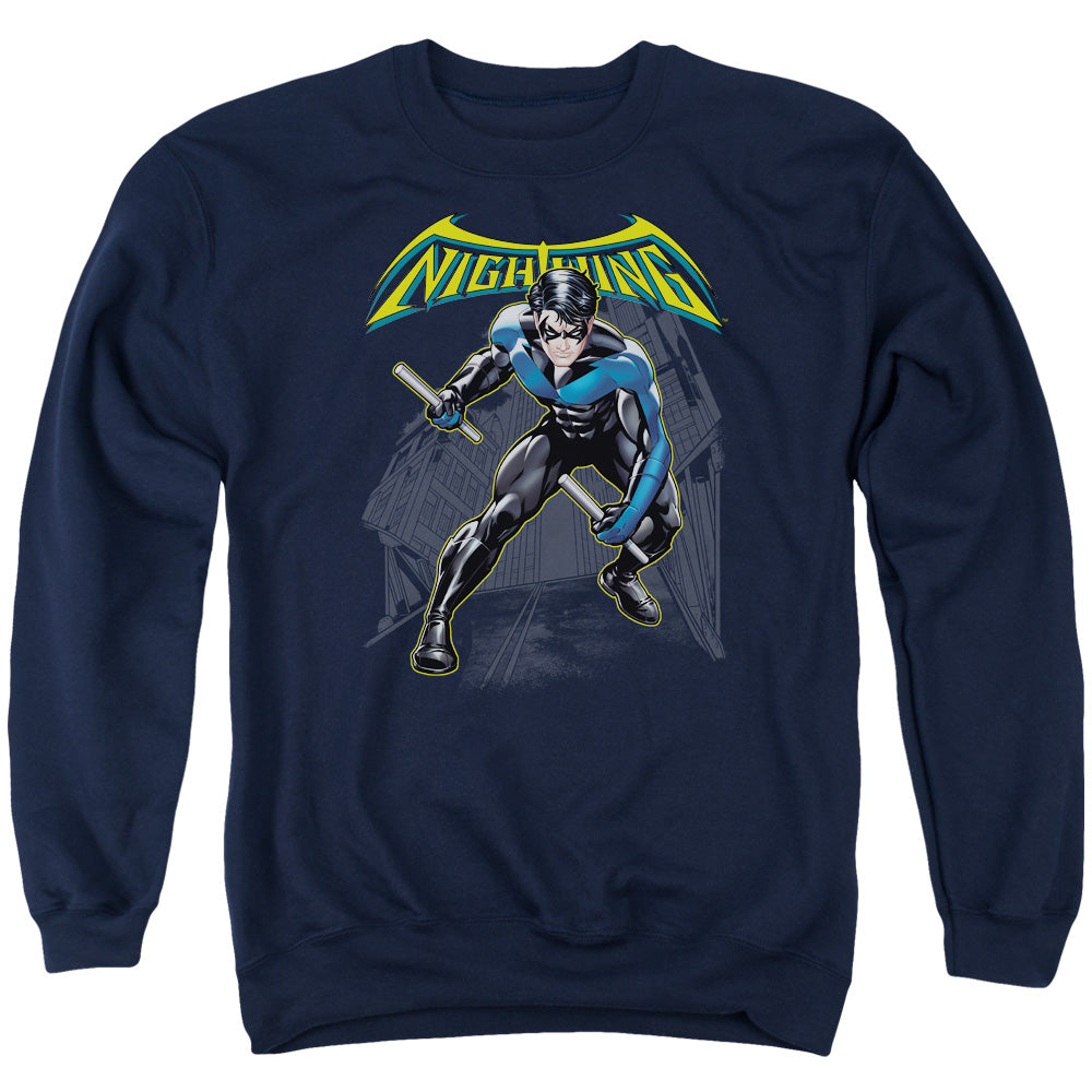 Batman Nightwing - Adult Crewneck Sweatshirt - Navy